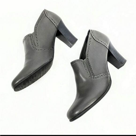 Rialto Nora Heeled Shoe Booties In Grey 8.5 - Picture 8 of 8